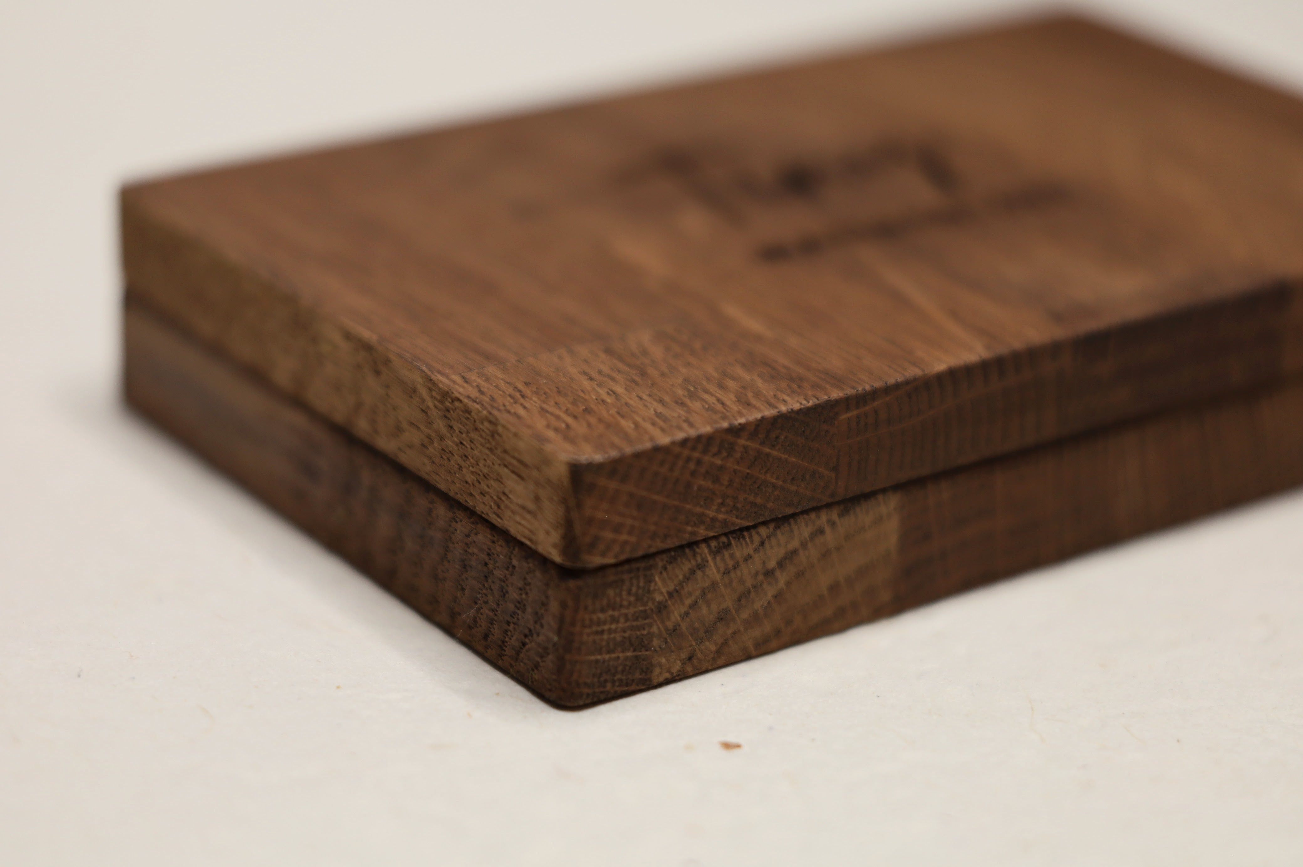 Wooden watercolor box (incl. empty 18 half pans)