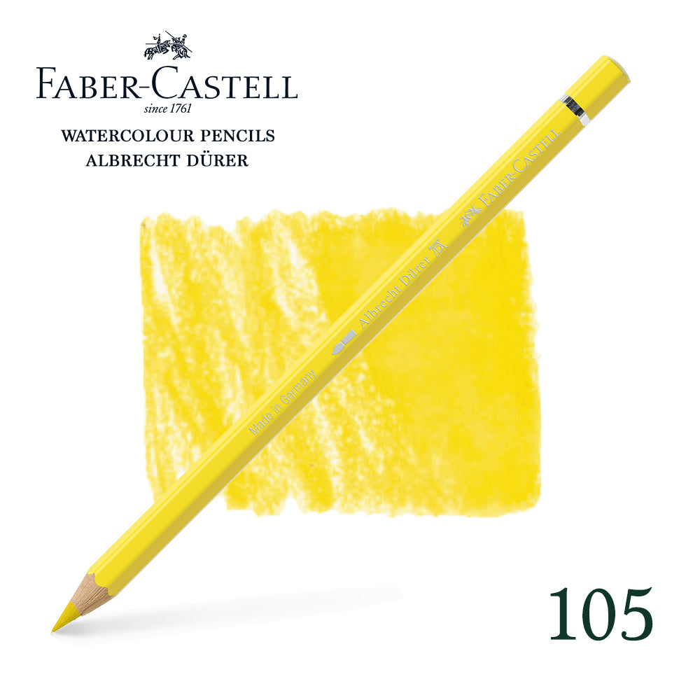 105 Jaune de cadmium clair - Crayon aquarellable - Faber-Castell - Albrecht Dürer