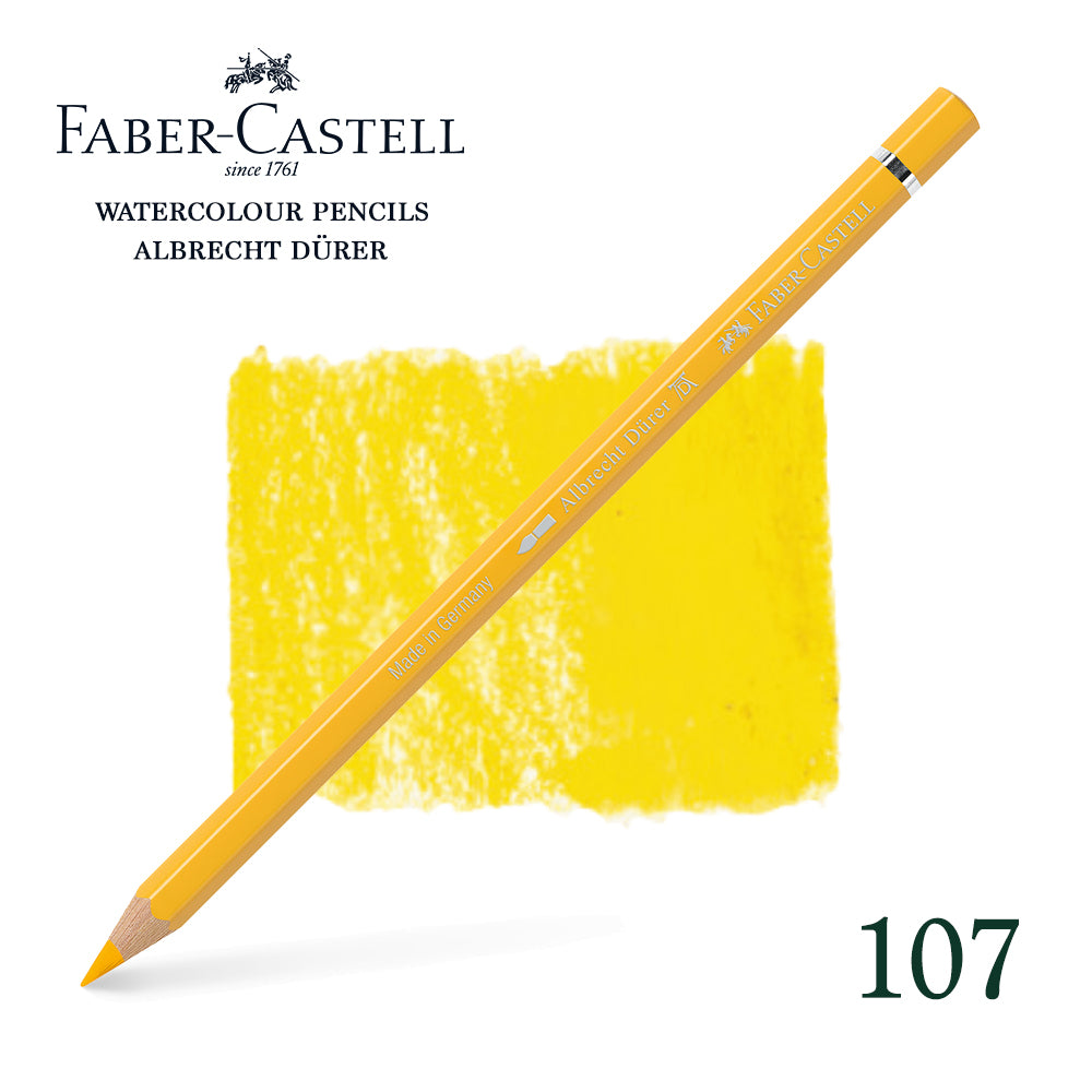 107 Jaune de cadmium - Crayon aquarellable - Faber-Castell - Albrecht Dürer