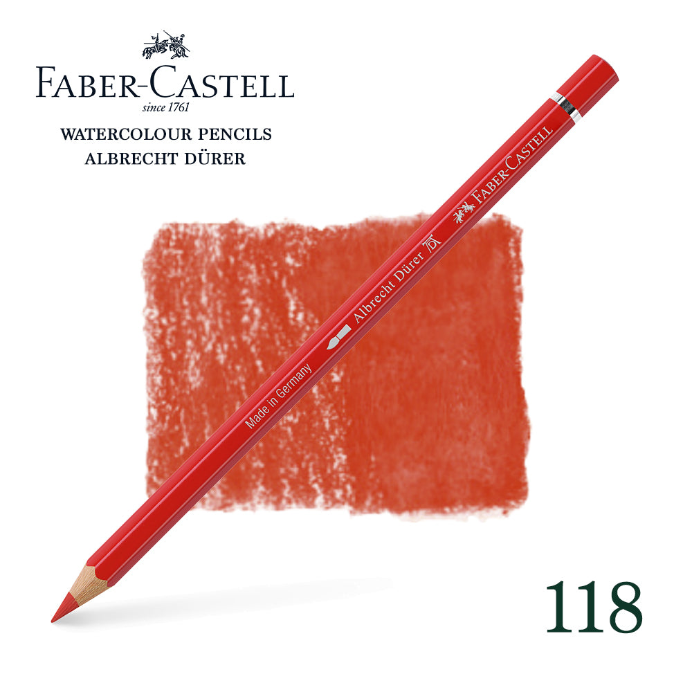 118 Scarlet red - Watercolor pencil - Faber Castell - Albrecht Durer