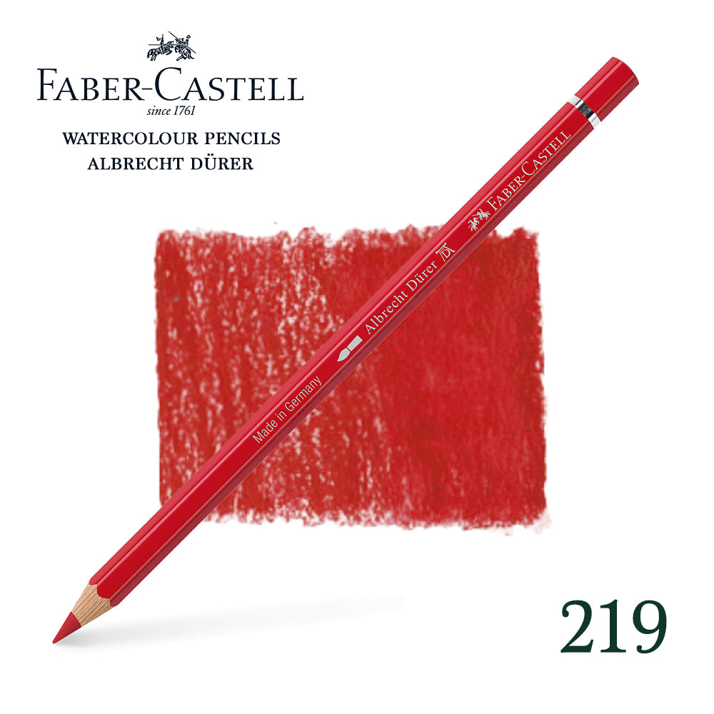 219 Rouge écarlate profond - Crayon aquarellable - Faber-Castell - Albrecht Dürer