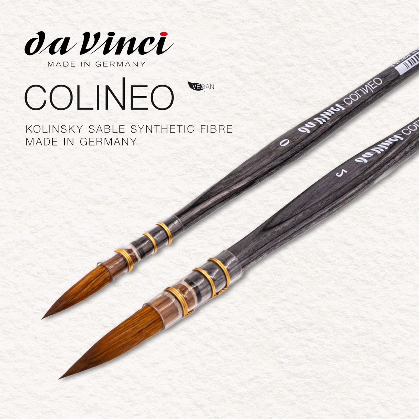 Colineo - Pinceau à lavis - Da Vinci - Pinceau aquarelle synthétique