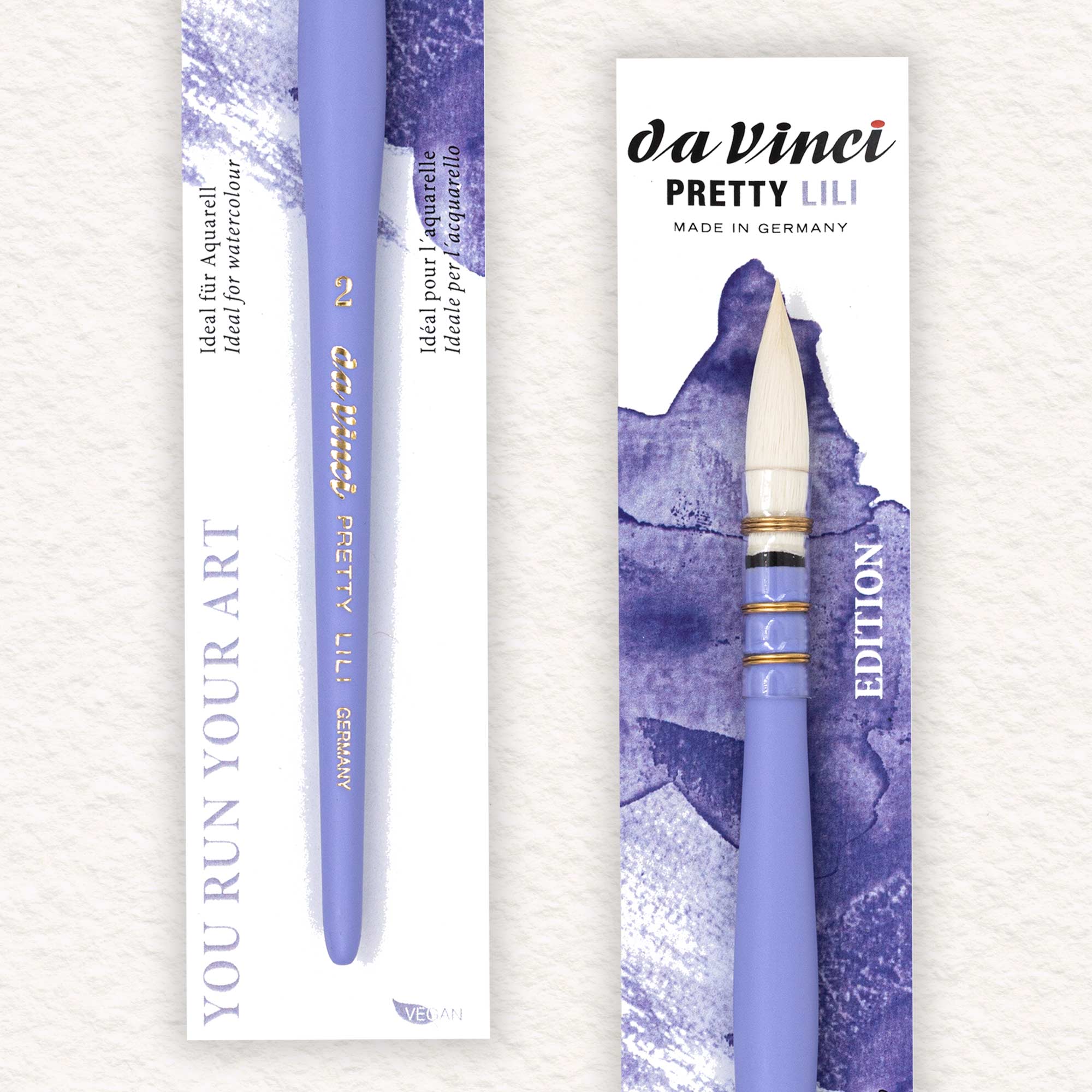 Pretty Lili - Da Vinci - Pinceau aquarelle synthétique