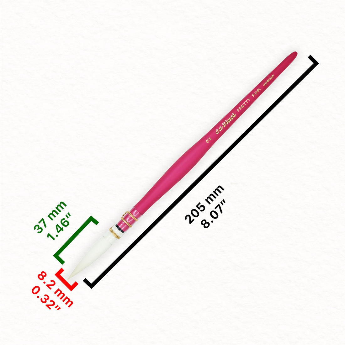 Pretty rose - Pinceau aquarelle synthétique