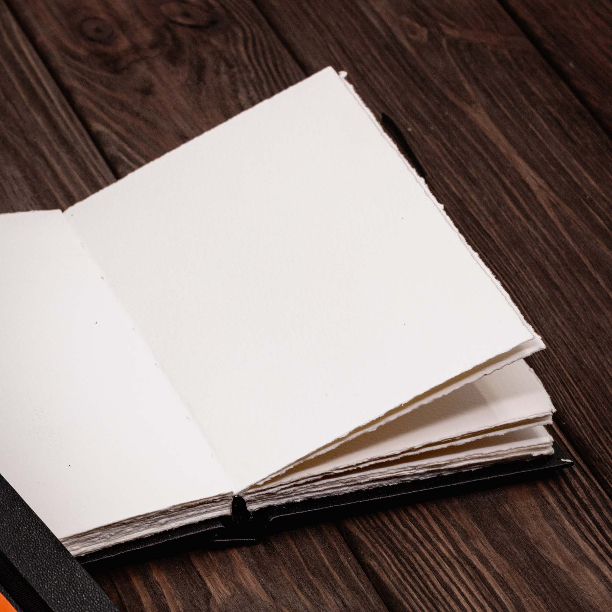 A6 Portrait - Hahnemühle - 100% Cotton watercolor sketchbook with deckled edge