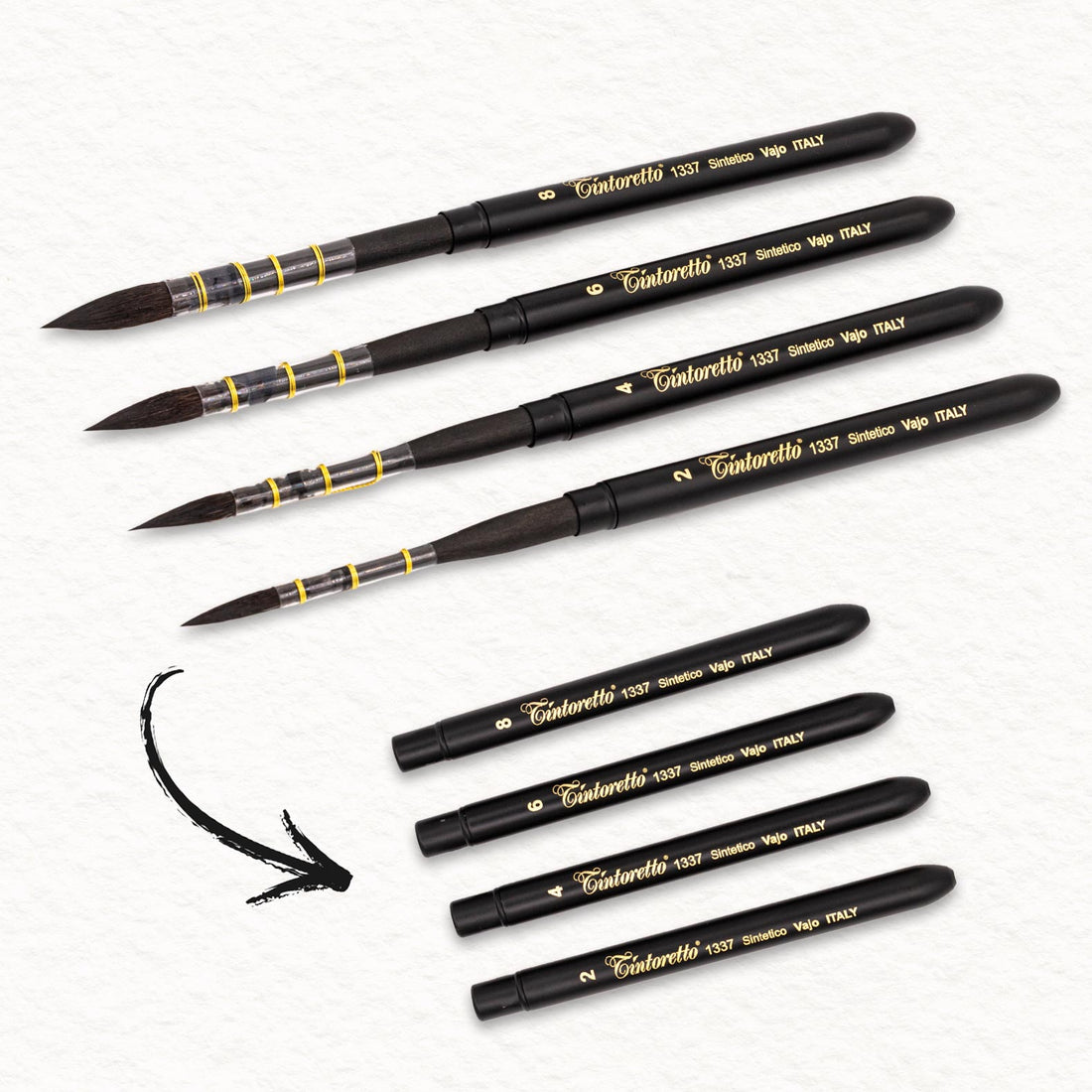 Travel brush - Vajo (series 1337) - Tintoretto