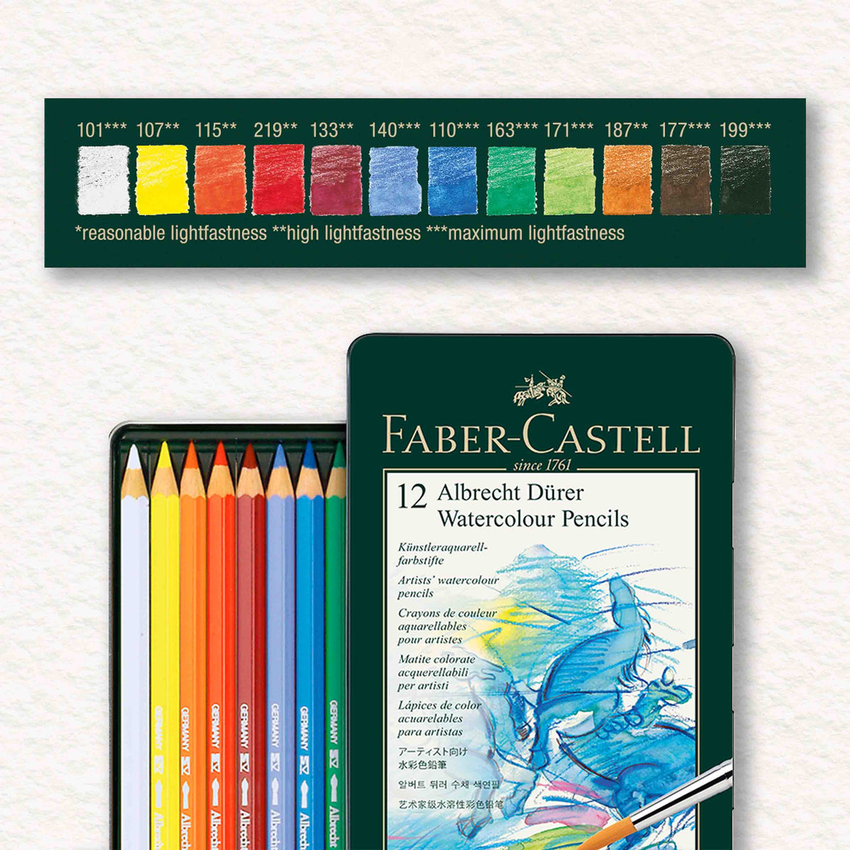 Set de 12 crayons aquarellables – Faber-Castell – Albrecht Dürer