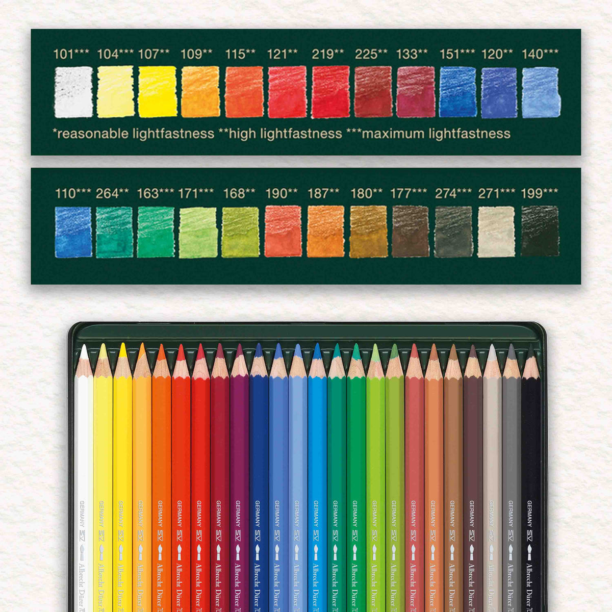 Set de 24 crayons aquarellables – Faber-Castell – Albrecht Dürer